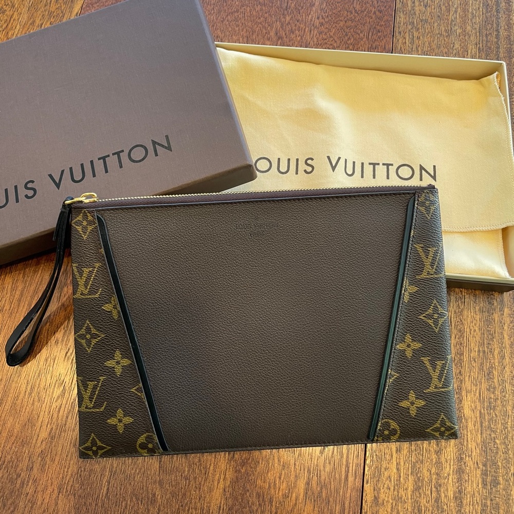 Louis Vuitton Pochette Monogram Canvas Wristlet
